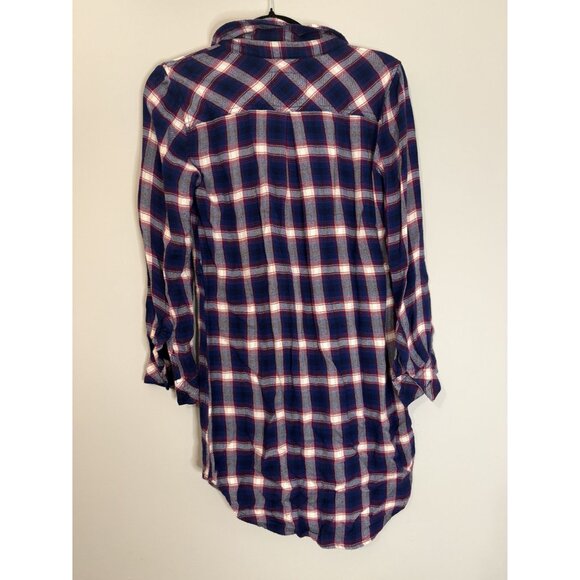 Rails Plaid Red White Blue Button Down Shirt Size Women's Small [jb] - Picture 2 of 4